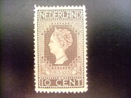 PAYS BAS NEDERLAND 1913 Yvert Nº 85 * MH - Neufs