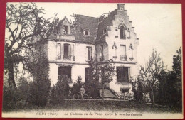 60 Oise GURY Le Chateau Vu Du Parc Après Le Bombardement - Vaumoise