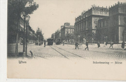 WW 595 / C P A  AUTRICHE -    WIEN   SCHOTTENRING BORSE   (TRAMWAY) - Stephansplatz