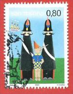 SAN MARINO USATO - 2004 - Favole - Collodi - Pinocchio - € 0,80 - S. 2003 - Used Stamps