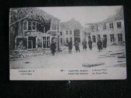 O N° 52 /  [80] Somme,  La Grande Place De Pervyse Apres Le Bombardement   / Circulé En 1917  .- - Acheux En Amienois