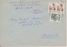 Turkey Cover Sent To Denmark 30-12-1986 - Storia Postale