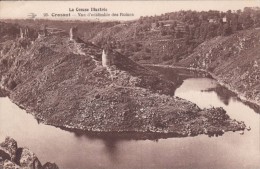 Cp , 23 , CROZANT , Vue D'ensemble Des Ruines - Crozant