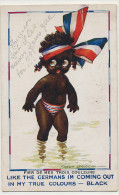 Spurgin Patriotique UK Petite Fille Noire Nue Fière De Son Drapeau . Black Nude Girl Patriotic Card - Spurgin, Fred