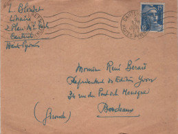 Lettre Flamme RBV Cauterets Hautes-Pyrénées 2 JUILL 51 " 5 Lignes Ondulées " - Mechanical Postmarks (Advertisement)