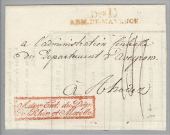 Heimat France Armee-O D.OC Arm.de Mayence 179? Adm.Cnt.du Dép.de Rhin Et Moselle Sign. - 1792-1815 : Departamentos Conquistados