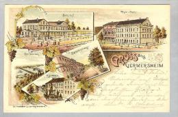 AK DE RP GERMERSHEIM 1904-05-24 Litho J.Krenzbühlerz - Germersheim