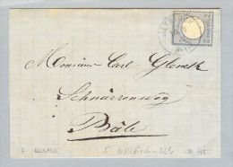 Heimat France 68 Haut-Rhin Altkirch Elsass 1872-08-10 Brief 2 Gr. > Basel - Covers & Documents