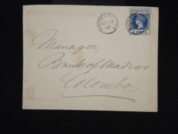 GRANDE BRETAGNE - Entier Postal ( Enveloppe ) Pour Colombo En 1897 - à Voir - Lot P8068 - Ceylon (...-1947)