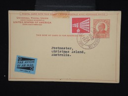 ETATS UNIS - Entier Postal Avec Réponse ( Séparée ) Pour Les Iles Christmas En 1971 - à Voir - Lot P7976 - 1961-80