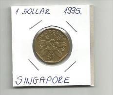 C6 Singapore 1 Dollar 1995. - Singapur