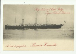 Oostende  *   Paquebots  De L'Etat Belge (Ligne Ostende - Douvres)  - Princesse Henriette - Liner Cards