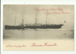 Oostende  *   Paquebots  De L'Etat Belge (Ligne Ostende - Douvres)  - Princesse Henriette - Cartoline Piroscafi