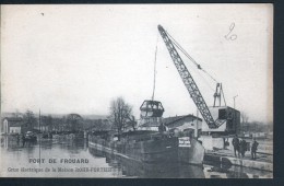 54, PORT DE FROUARD, GRUE ELECTRIQUE DE LA MAISON ROHR & A FORTIER - Frouard