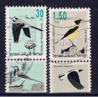 IL+ Israel 1992 1993 Mi 1250 1258 TAB Singvögel - Used Stamps (with Tabs)