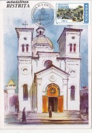 24133- ARCHITECTURE, BISTRITA MONASTERY, MAXIMUM CARD, OBLIT FDC, 1999, ROMANIA - Abadías Y Monasterios