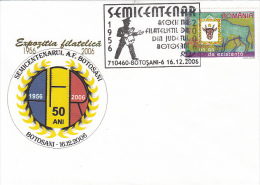 24184- BOTOSANI PHILATELIC EXHIBITION, SPECIAL COVER, ROMANIAN POSTAL MUSEUM STAMP, 2006, ROMANIA - Lettres & Documents