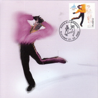 2456FM- TORINO'06 WINTER OLYMPIC GAMES, FIGURE SKATING, MAXIMUM CARD, OBLIT FDC, 2006, ROMANIA - Winter 2006: Torino