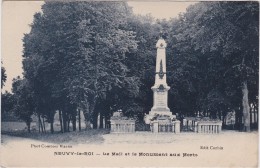 37 - NEUVY LE ROI  Le Mail Et Le Monument Aux Morts - Neuvy-le-Roi