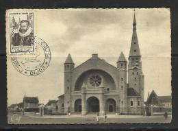 France Journée Timbre 1946  Fouquet De La Varane 15 Dijon Eglise Du Sacré Coeur De La Maladrière - ....-1949