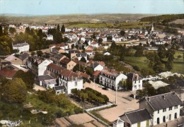 AUZANCES VUE AERIENNE AU 1 ER PLAN L'AVENUE DE LA GARE - Auzances