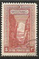 Turkey 1926 Mi 848 Sakarya Canyon | Star And Crescent. - Used Stamps