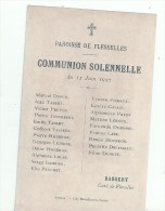 PICARDIE - 80 - SOMME -FLESSELLES - Carte De Communion - Liste Des Communiants En 1922 - Altri Comuni