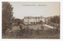 ST HONNORE LES BAINS - HOTEL BELLEVUE - CPA NON VOYAGEE - Saint-Honoré-les-Bains