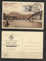 France Journée Timbre 1946  Fouquet De La Varane  Grenoble 20 L'Isère & Les Quais - ....-1949