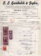 BOVISIO (MILANO)-11-2-1944-DITTA GARIBOLDI-FABBRICA SPAZZOLE -PENNELLE-PIUMINI - Revenue Stamps