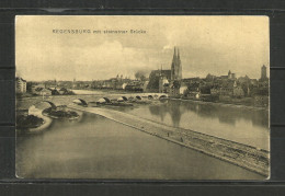 456b * REGENSBURG * MIT STEINERNER BRÜCKE * 1908 **!! - Regensburg