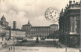 TORINO -  Piazza  Castello  ,(  Voir Verso ) - Places