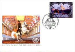 ONU Vienne 2014  - FDC Die UNPA Zu Gast Auf Der Numiphil 2014 (5-12-2014) - Taj Mahal - FDC