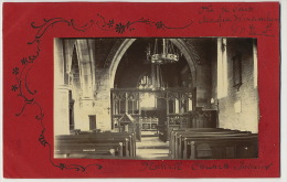 Real Photo Postal Stationnery Used 1903  Interior Of Huttall Church  Embossed - Nottingham