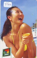 Télécarte Japon EROTIQUE (5563) EROTIC * Japan * ACTRESS  * TK * BIKINI  GIRL * BATHCLOTHES  * FEMME * SEXY LADY - Mode