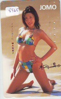 Télécarte Japon EROTIQUE (5565) EROTIC * Japan * ACTRESS  * TK * BIKINI  GIRL * BATHCLOTHES  * FEMME * SEXY LADY - Mode