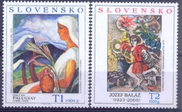 SK 2008-593-4 PAINTING, SLOVAKIA, 1 X 2v, MNH - Unused Stamps