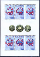SK 2009-596 EUR, SLOVAKIA, MS, MNH - Blocks & Sheetlets