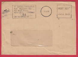 178365 / 1991 - FLAMME - AMSTERDAM PORT PAYE PAYS BAS ( POST FEE PAID ) TO BULGARIA Nederlandse Antillen Niederlandische - Covers & Documents