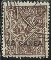 LA CANEA 1905 SOPRASTAMPATO D´ITALIA ITALY OVERPRINTED CENT. 1 C USATO USED OBLITERE´ - La Canea