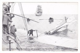 AK  #1837 L´aéroplane De Latham Est Remorqué Par Le Contre-Torpilleur Harpon  Non Circulée Photo L.V.& Cie - Unfälle