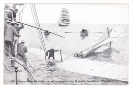 AK  #1837 L´aéroplane De Latham Est Remorqué Par Le Contre-Torpilleur Harpon  Non Circulée Photo L.V.& Cie - Accidents