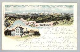 AK DE BW Hochblauen (Badenweiler) 1903-09-26 Lichtdruck Gebr. Metz #19789 - Heidenheim