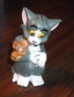 Figurine Tom Et Jerry Vintage - Poupées