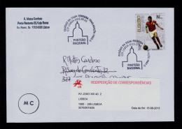 Inhumation Eusébio Au Panthéon Football Coupe Du Monde SLB Benfica Soccer 1966 World Cup Cover VERY RARE Portugal Sp3397 - Postal Logo & Postmarks