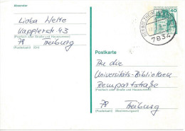 Germany (BRD) 1977 Postkarte (o)  Mi.P121  (Herbolzhein,Breisgau-Freiburg 12.6.78) - Postcards - Used
