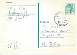 Germany (BRD) 1977 Postkarte (o)  Mi.P121  (Lorrach-Freiburg 5.10.77) - Cartes Postales - Oblitérées