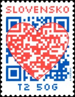 SK 2015-754 LOVE SAN VALENTINO, SLOVAKIA, 1 X 1v, MNH - Unused Stamps