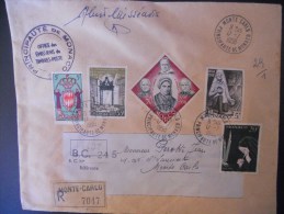 Monaco Lettre Recommande De 1958 Pour Monte Carlo , Joli Affranchissement - Covers & Documents