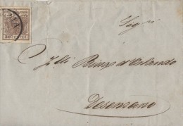 LV215- LOMBARDO VENETO  24 Agosto 1854 - Involucro Da Venezia A Desenzano Con Cent 30 Bruno 2° Tipo  Leggi ... - Lombardy-Venetia